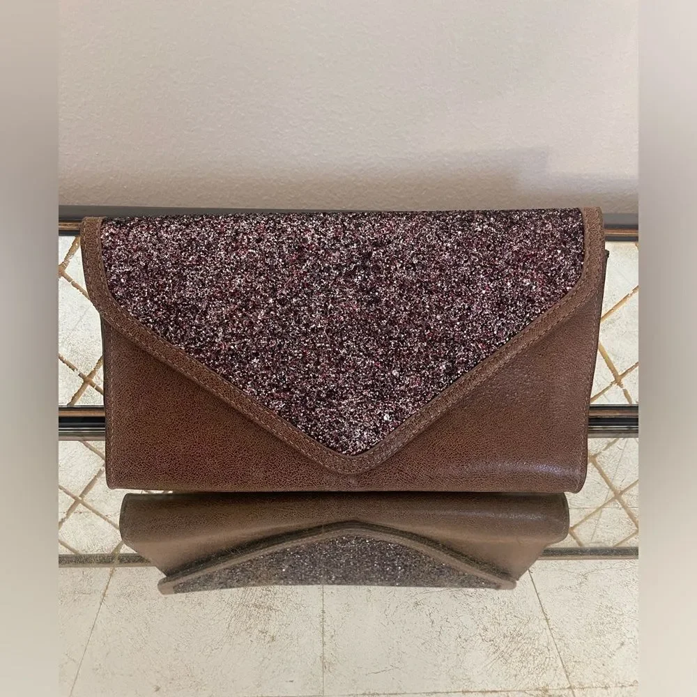 leatherrock leather clutch